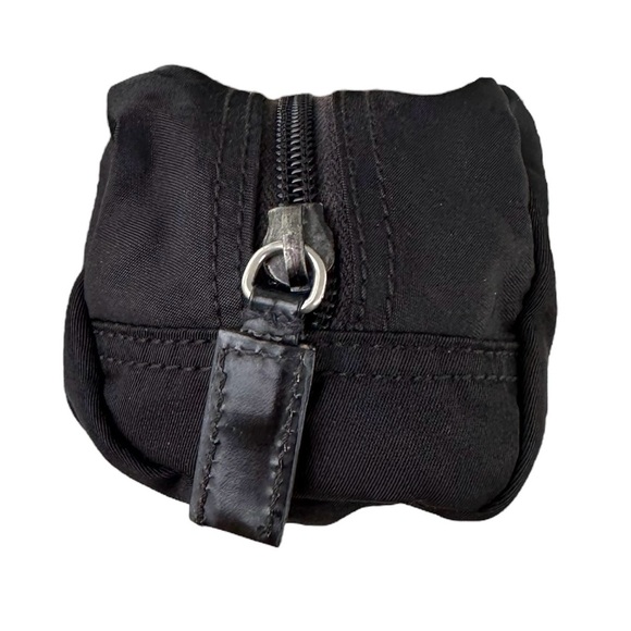 Authentic PRADA Black Nylon Zippered Travel Cosmetic Toiletry Pouch Case - Picture 10 of 12